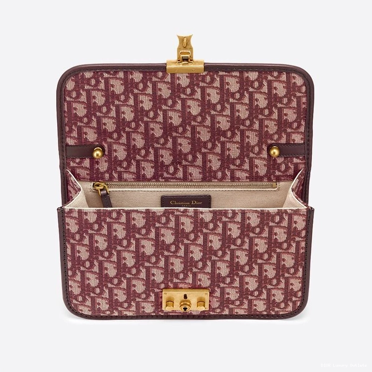 Cheap Motif Canvas Oblique Dioraddict Bag Burgundy 0708 Luxury